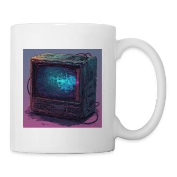 Vintage CRT Computer from the late 1990s - 1 - Coffee/Tea Mug - white - Right