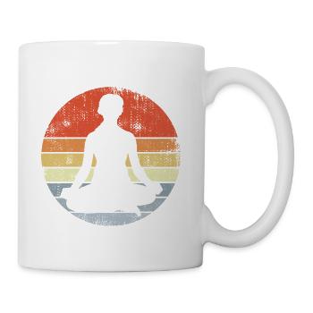 Yogi Drawing - Coffee/Tea Mug - white - Right