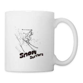 Snow Surfers Peak Ride - Coffee/Tea Mug - white - Right