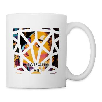 Tote-ally Art – Bold Afro Queen Pop Art Design - Coffee/Tea Mug - white - Right