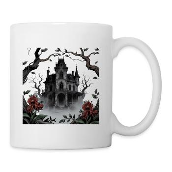 Gothic Manor in Mist - Coffee/Tea Mug - white - Right