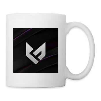 Geometric Monogram Glyph - Coffee/Tea Mug - white - Right