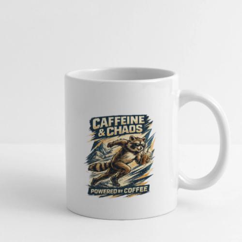 Funny Caffeine Chaos Raccoon Coffee Lover Morning - Coffee/Tea Mug