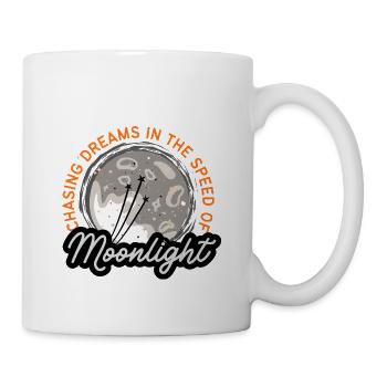 Chasing Dreams | Moonlight Moon Art - Coffee/Tea Mug - white - Right
