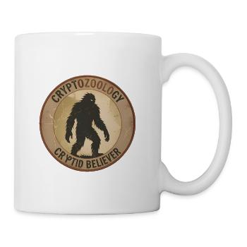 Cryptid Believer Sasquatch Coin - Coffee/Tea Mug - white - Right