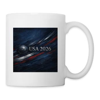USA 2026 Soccer Emblem - Coffee/Tea Mug - white - Right