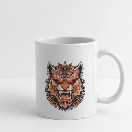 Tribal Demon Wolf Mask - Coffee/Tea Mug