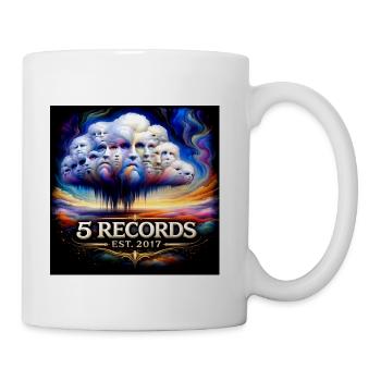 5 Records Psychedelic Cloud Logo Est. 2017 - Coffee/Tea Mug - white - Right