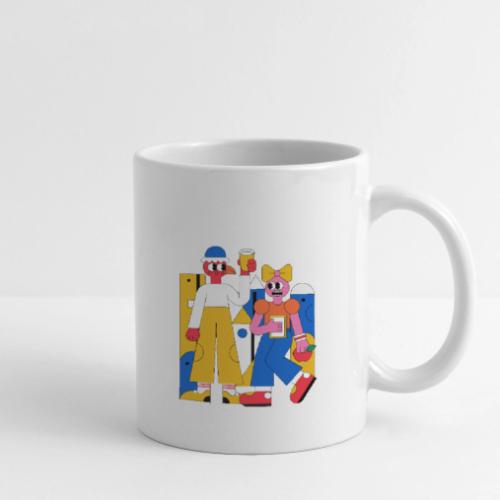 Bold Geometric Duo Pop Art - Coffee/Tea Mug