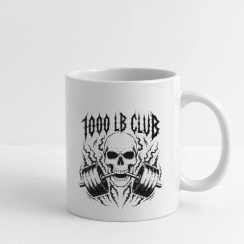 1000 LB Club Skull Barbell Powerlif - Coffee/Tea Mug