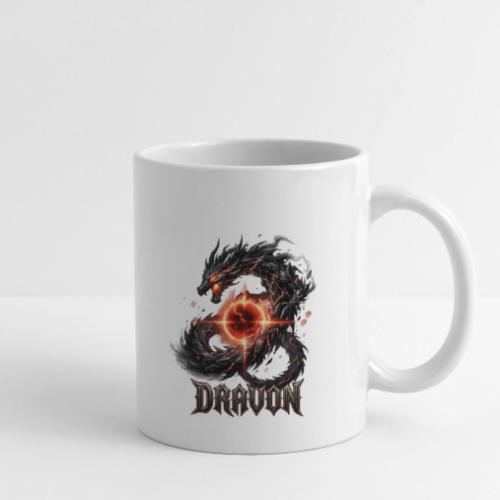 Dravon Fire Dragon Dark Fantasy Graphic T-Shirt - Coffee/Tea Mug