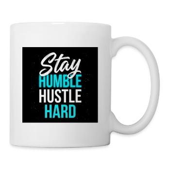 Stay Humble Hustle Hard - Coffee/Tea Mug - white - Right