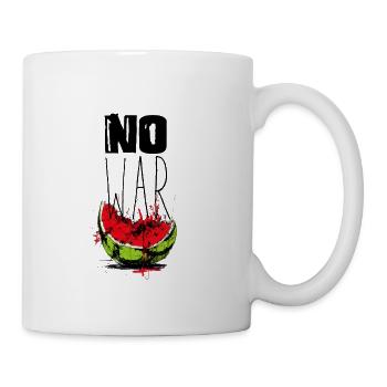 Peace for All – Anti‑War Humanitarian Design - Coffee/Tea Mug - white - Right