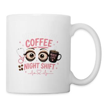 Running on coffee  - Coffee/Tea Mug - white - Right