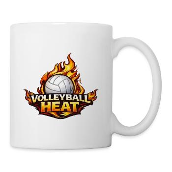 Volleyball Heat Logo - Coffee/Tea Mug - white - Right