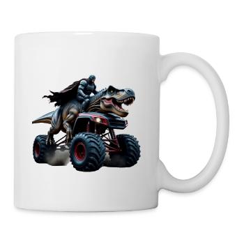 Prehistoric Power Rider - Coffee/Tea Mug - white - Right