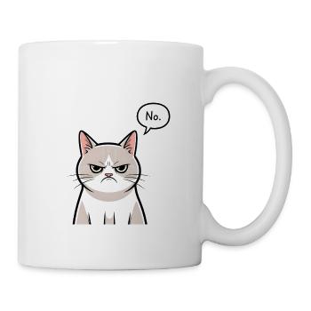 Grumpy Cat Defiant Stare - Coffee/Tea Mug - white - Right