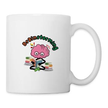 Brainstorming Brain Reading - Coffee/Tea Mug - white - Right