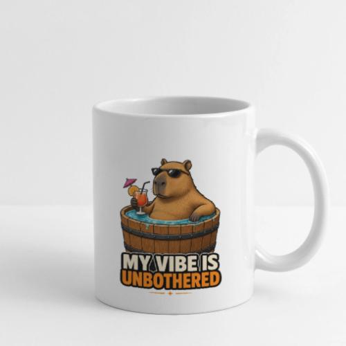 Unbothered Beaver in Wooden Tub - Coffee/Tea Mug