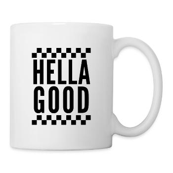 Hella Good Ska Checkerboard - Coffee/Tea Mug - white - Right
