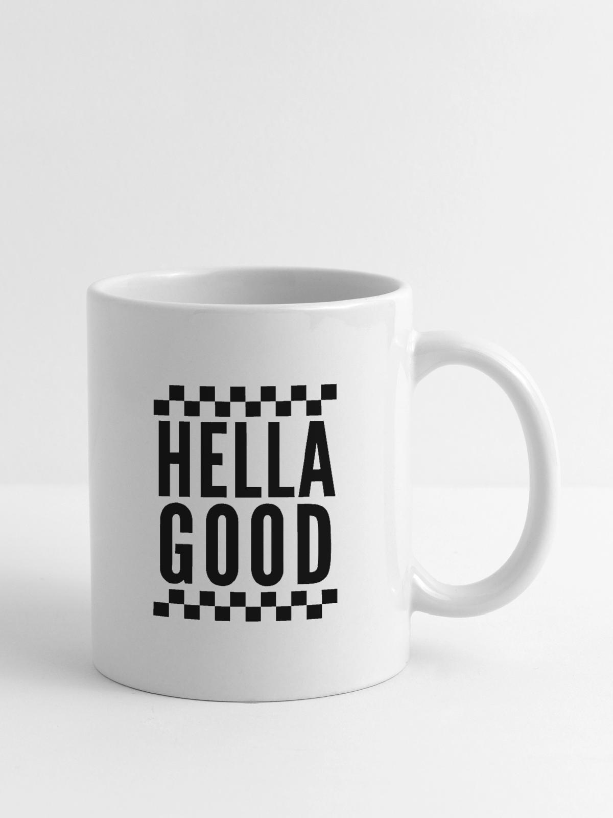 Hella Good Ska Checkerboard - Coffee/Tea Mug - white - Right