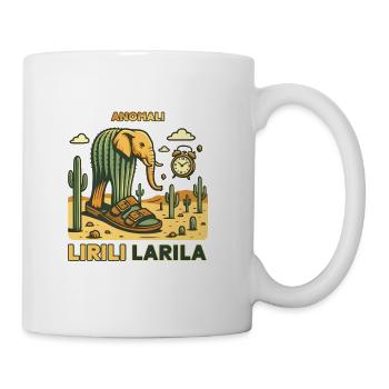 Desert Elephant in Sandals - Coffee/Tea Mug - white - Right