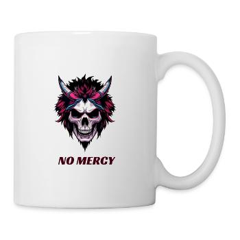 No Mercy Gaming Demon Skull Art - Coffee/Tea Mug - white - Right