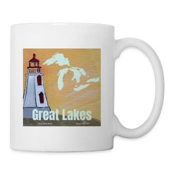 Great Lakes Lighthouse Glow - Coffee/Tea Mug - white - Right