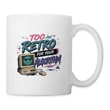 Retro Computer Algorithm Vintage Humor - Coffee/Tea Mug - white - Right