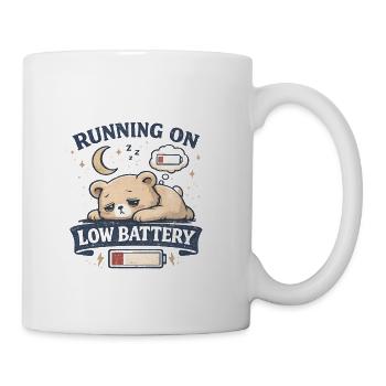 Running on Low Battery - Coffee/Tea Mug - white - Right