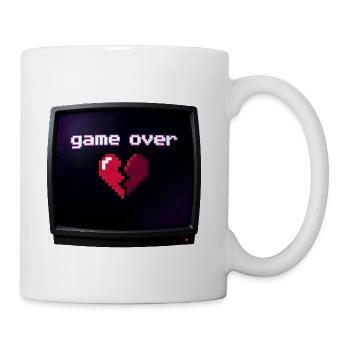 Game Over Pixel Heart Break - Coffee/Tea Mug - white - Right