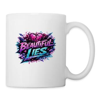 Beautiful Lies Neon Graffiti - Coffee/Tea Mug - white - Right