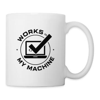 Works on My Machine: Laptop Code - Coffee/Tea Mug - white - Right