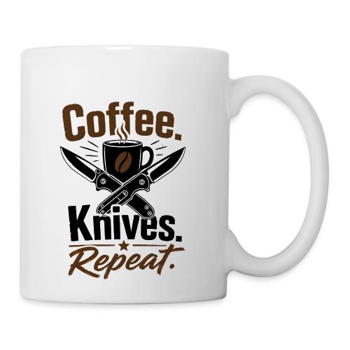 Coffee Knives Repeat - Funny EDC Knife Collector - Coffee/Tea Mug