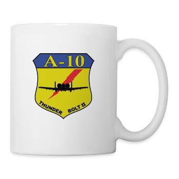 A-10 Thunderbolt II Shield - Coffee/Tea Mug - white - Right