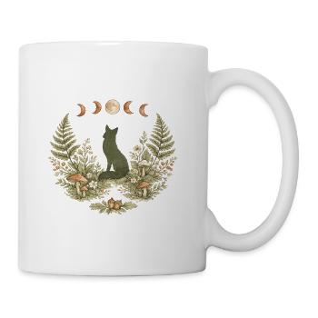 Woodland Fox Moon Phases - Coffee/Tea Mug - white - Right