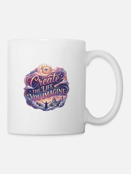 Create the Life You Imagine - Coffee/Tea Mug - white