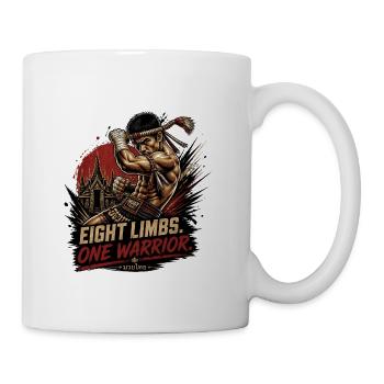 Eight Limbs One Warrior Muay Thai - Coffee/Tea Mug - white - Right