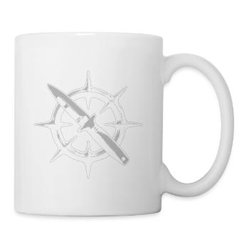 Crown of Thorns Dagger – Gothic Symbol - Coffee/Tea Mug - white - Right
