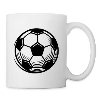 Soccer Ball Football Team Tournament Fan - Coffee/Tea Mug - white - Right