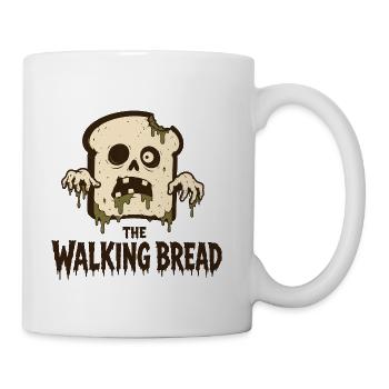 The Walking Bread – Zombie Bread - Coffee/Tea Mug - white - Right