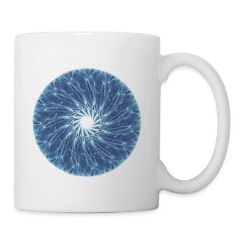 The Chaos Star – Fractal Geometry - Coffee/Tea Mug - white - Right
