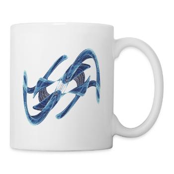 Frozen Chaos – Strange Attractor - Coffee/Tea Mug - white - Right
