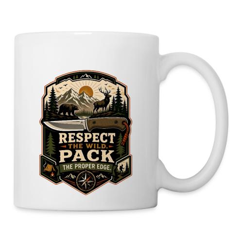 Respect the Wild Pack the Proper Edge Camp Knife - Coffee/Tea Mug