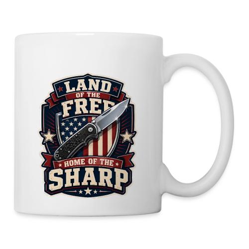 Land Of The Free Home Of The Sharp Patriotic Knife - Coffee/Tea Mug