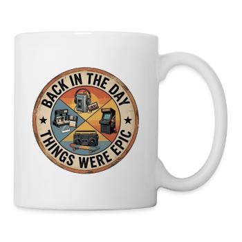 Back in the Day Tech Icons - Coffee/Tea Mug - white - Right