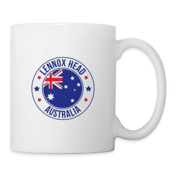 Lennox Head Australia Emblem - Coffee/Tea Mug - white - Right