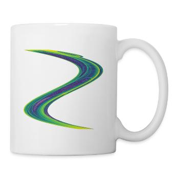 Luminous Drift – Strange Attractor - Coffee/Tea Mug - white - Right