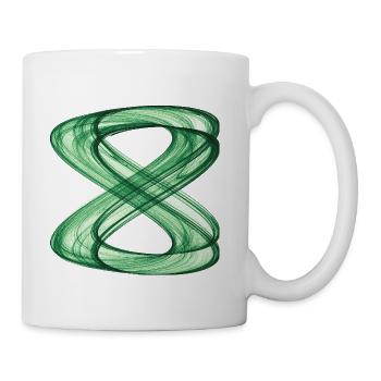 Interwoven Paths – Strange Attractor - Coffee/Tea Mug - white - Right