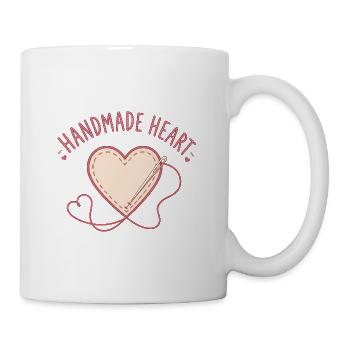 Stitched With Care - Coffee/Tea Mug - white - Right